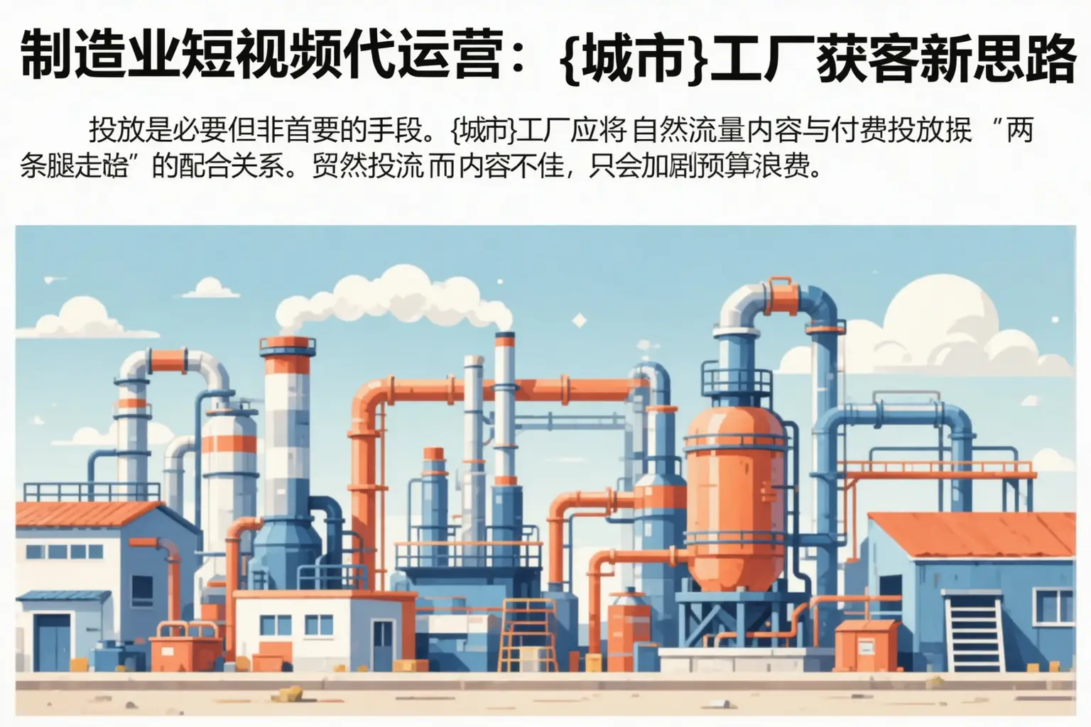 制造业短视频代运营：丘北工厂获客新思路